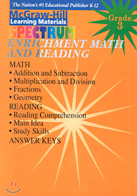 McGraw-Hill Spectrum Enrichment Math And Reading : Grade 3