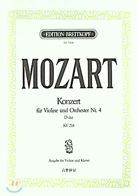 MOZART Konzert fur Violine und Orchester Nr.4