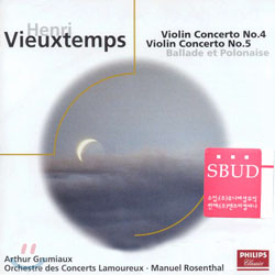 Vieuxtemps : Violin Concertos Nos.4 & 5ㆍBallade Et Polonaise : GrumiauxㆍVarsiㆍRosenthal