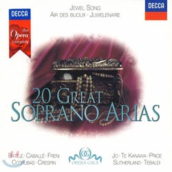 20 Great Soprano Arias : SutherlandㆍTe KanawaㆍCaballeㆍBattleㆍJoㆍFreni