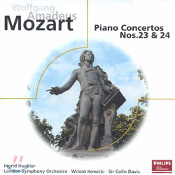 Mozart : Piano Concerto No.23 &amp; 24 : Ingrid HaeblerㆍRowickiㆍDavisㆍGalliera