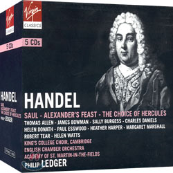 Philip Ledger 헨델: 사울ㆍ알렉산더의 축제ㆍ헤라클레스의 선택 (Handel : SaulㆍAlexander&#39;s FeastㆍThe Choice Of Hercules)