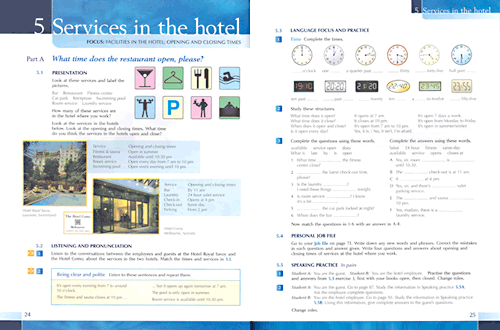 Be My Guest: English for the Hotel Industry