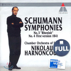 Schumann : Symphony No.3 & 4 : Chamber Orchestra Of EuropeㆍHarnoncourt