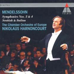 Mendelssohn : Symphony No.3 & 4 : The Chamber Orchestra Of EuropeㆍHarnoncourt