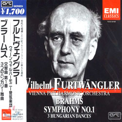 Brahms : Symphony No.1 & Hungarian Dances Nos.1,3 & 10 : Furtwangler