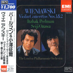 Wieniawski : Violin Concertos Nos.1 &amp; 2 : Perlman &amp; Ozawa