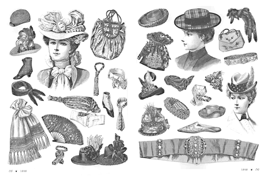 Hats and Fashion Accessories A Pictorial Archive 1850-1940 Shoes 