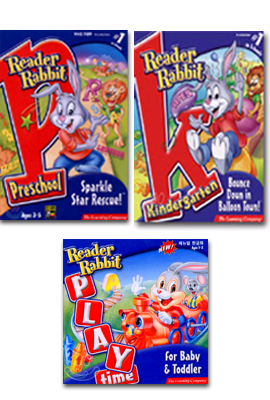 Reader Rabbit - Baby&amp;Toddler,Preschool,Kindergarten SET