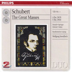 Schubert : The Great Masses, D678 & D950 : Staatskapelle DresdenㆍSawallisch