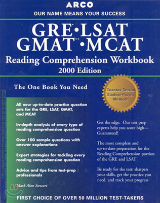 Arco GRE GMAT LSAT MCAT Reading Comprehension Workbook