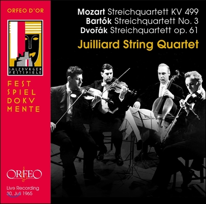 Juilliard String Quartet 모차르트: 현악 사중주 KV499 / 바르톡: 사중주 3번 / 드보르작: 사중주 11번 (Mozart / Bartok / Dvorak: String Quartets) 줄리어드 스트링 콰르텟