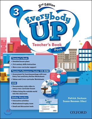 Everybody Up 3 : Teacher&#39;s Book with DVD &amp; Online Practice and CD-Rom, 2/E