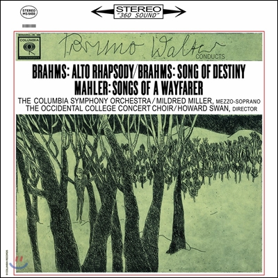 Bruno Walter 브람스: 알토 랩소디, 운명의 노래 / 말러: 방황하는 젊은이의 노래 (Brahms: Alto Rhapsody, Song of Destiny / Mahler: Songs of a Wayfarer) 브루노 발터 [LP]