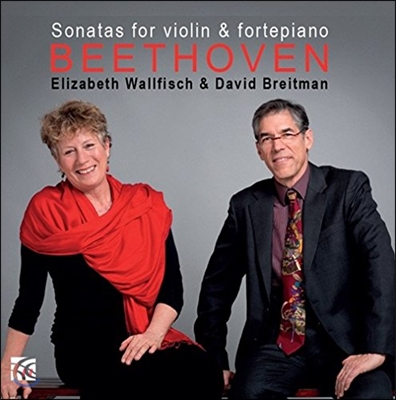 Elisabeth Wallfisch / David Breitman 베토벤: 바이올린과 포르테피아노를 위한 소나타 6-10번 2집 (Beethoven: Sonatas for Violin &amp; Fortepiano Vol.2 - Sonata Op.30, Op.47 &#39;Kreutzer&#39;, Op.96)