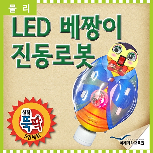(과학)실험뚝딱 LED 베짱이 진동로봇 5인세트