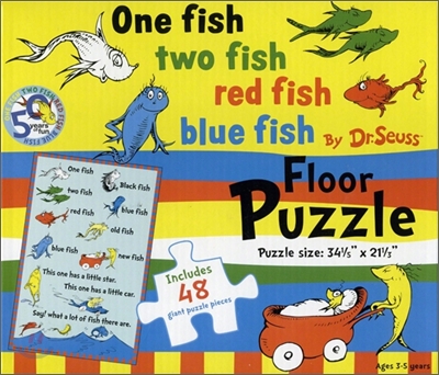 One Fish Two Fish Red Fish Blue Fish : Floor Puzzle