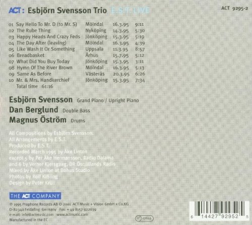 Esbjorn Svensson Trio - E.S.T Live '95