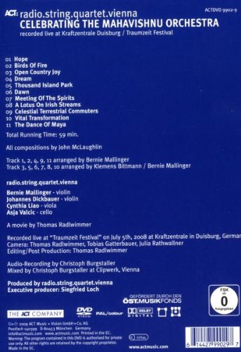Radio String Quartet Vienna (라디오 스트링 쿼텟 비엔나) - Celebrating The Mahavishinu Orchestra: Live At Traumzeit Festival (마하비쉬누 오케스트라 헌정 라이브) [DVD]