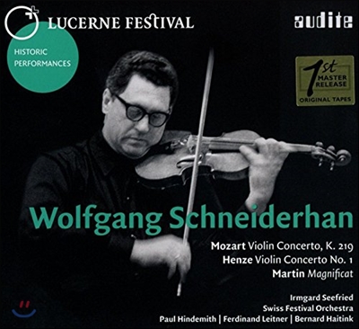 Wolfgang Schneiderhan 볼프강 슈나이더한 - 모차르트 / 헨체: 바이올린 협주곡 / 마르탱: 마니피카트 (Mozart: Violin Concerto k.219 / Henze: Violin Concerto No.1 / Martin: Magnificat)