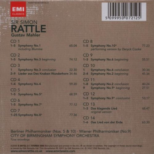 Simon Rattle 말러 : 교향곡 전집 - 사이먼 래틀 (Mahler : Complete Symphonies)