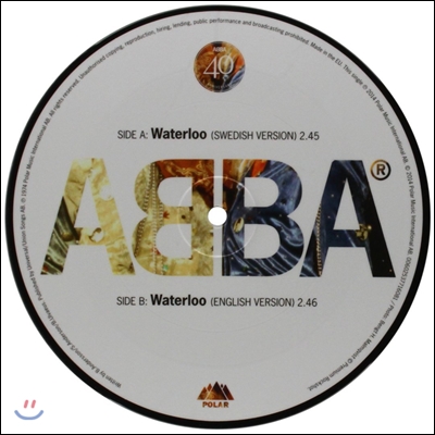 Abba (아바) - Waterloo [7인치 픽처 디스크 Vinyl]