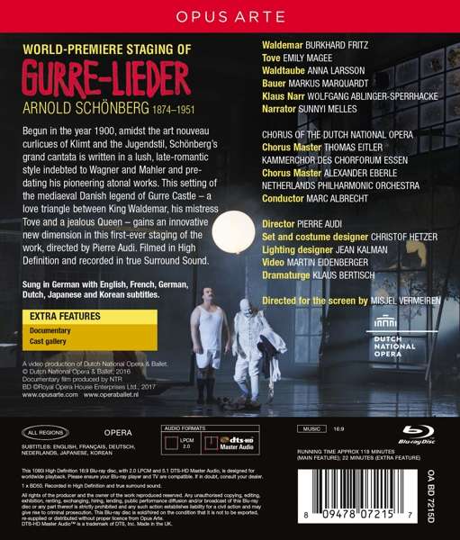 Marc Albrecht / Burkhard Fritz 쇤베르크: 구레의 노래 (Schoenberg: Gurre-Lieder)