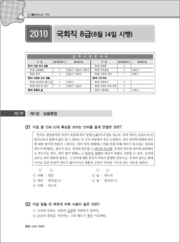 2011 기출 오답노트 국어