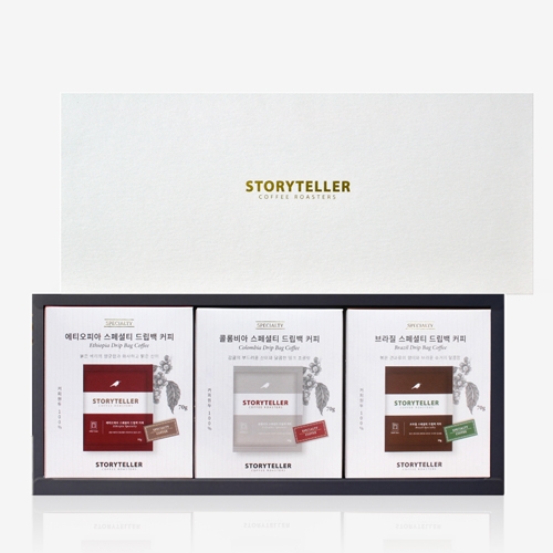 [스토리텔러커피] 커피백 트리플 선물 A Set :스페셜티 드립백 3종