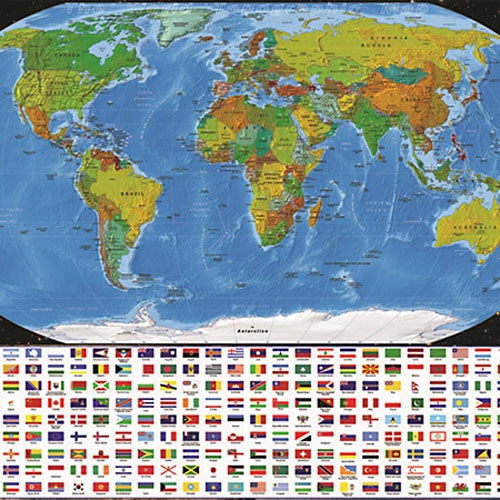 1000조각 직소퍼즐▶ 세계 지도 (PK1000-3133)