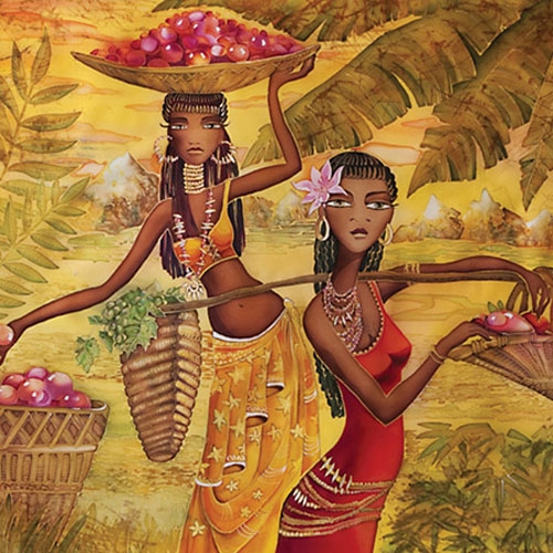 1000조각 직소퍼즐▶ 과일을 수확하는 여자들 (PK1000-3142)