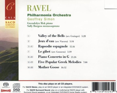 Geoffrey Simon 라벨: 피아노 협주곡, 스페인 랩소디 (Ravel: Valley of the Bells, Jeux d'Eau, Rapsodie Espagnole, Le Gibet)