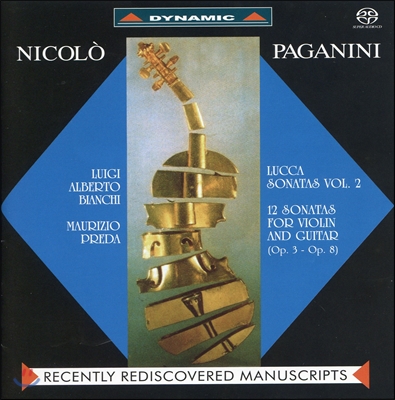 Luigi Alberto Bianchi / Maurizio Preda 파가니니: 바이올린과 기타를 위한 루카 소나타 2집 (Paganini: Lucca Sonatas for Violin &amp; Guitar Op.3 &amp; 8)