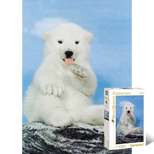 500조각 직소퍼즐▶ 새하얀 아기 백곰 (CL30364)