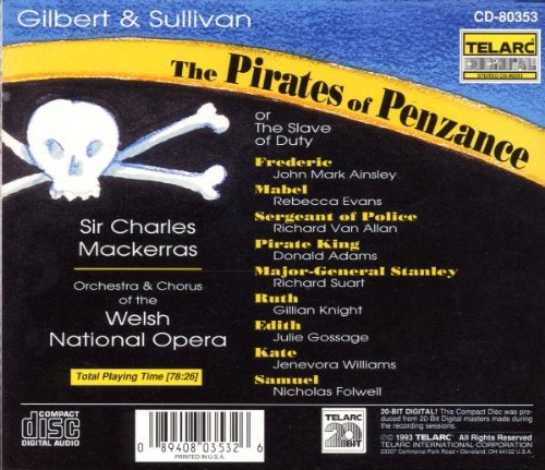 Charles Mackerras 길버트 & 설리반: 펜잔스의 해적 (Gilbert & Sullivan: The Pirates Of Penzance) 찰스 맥커라스
