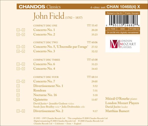 Miceal O'Rourke 존 필드: 피아노 협주곡 전곡집 (John Field: Piano Concerto)