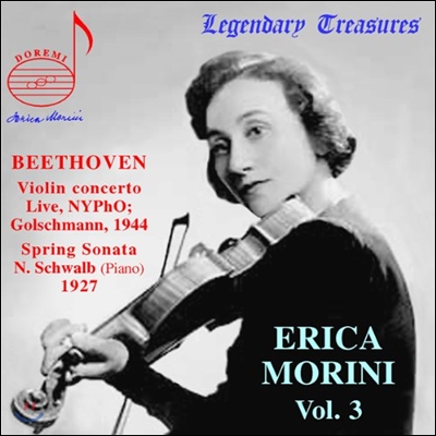 에리카 모리니 3집 - 베토벤: 바이올린 협주곡, 소나타 5번 `봄` (Erica Morini Vol. 3)