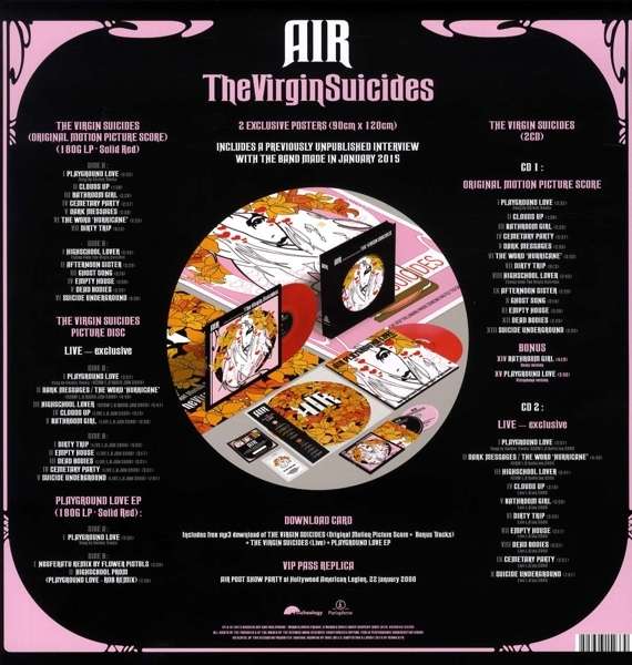 Air (에어) - The Virgin Suicides (영화 '처녀 자살 소동' 사운드트랙) [15th Anniversary Boxset 3LP+2CD]