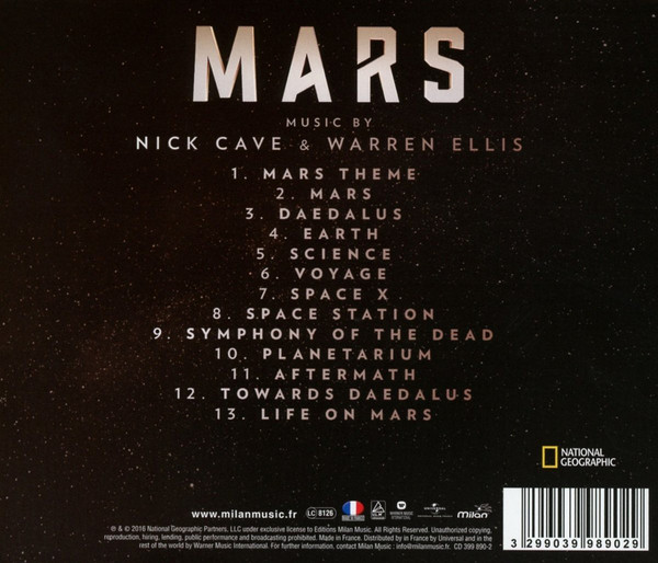 인류의 새로운 시작, 마스 드라마 음악 (Mars OST - Music by Nick Cave & Warren Ellis 닉 케이브, 워렌 엘리스)