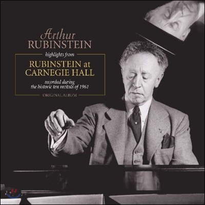 Arthur Rubinstein 아르투르 루빈스타인 - 카네기 홀 공연실황 하이라이트 (Highlights from Rubinstein at Carnegie Hall) [LP]