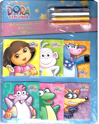 Dora the Explorer Mini Colouring Book and Pencil Set