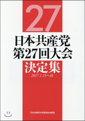 日本共産黨第27回大會決定集