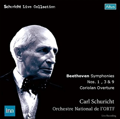 Carl Schuricht 베토벤: 교향곡 1, 3, 9번 '합창' & 코리올란 서곡 (Beethoven: Symphonies Nos. 1, 3 & 9 'Choral', Coriolan Overture) 카를 슈리히트, 프랑스 국립 라디오 오케스트라