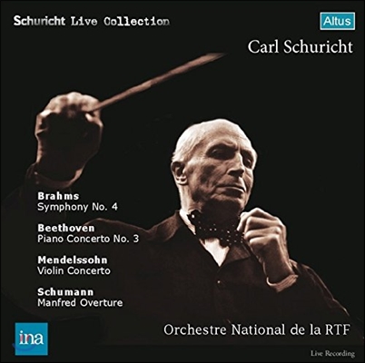 Carl Schuricht 브람스: 교향곡 4번 / 베토벤: 피아노 협주곡 3번 / 멘델스존: 바이올린 협주곡 / 슈만: 만프레드 서곡 (Brahms / Beethoven / Mendelssohn / Schumann) 카를 슈리히트