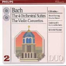 Neville Marriner - Bach : 4 Orchestral Suites & Violin Concertos (2CD/dp4525)