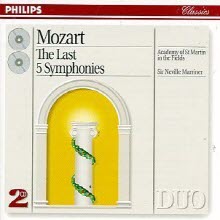 Neville Marriner - Mozart : The Last 5 Symphonies (2CD/수입/4383322)