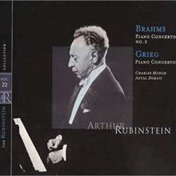Brahms / Grieg : Piano Concerto : Arthur Rubinstein