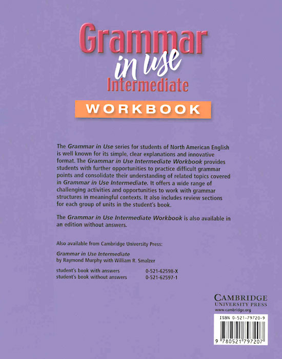 Grammar in Use Intermediate Workbook with Answers