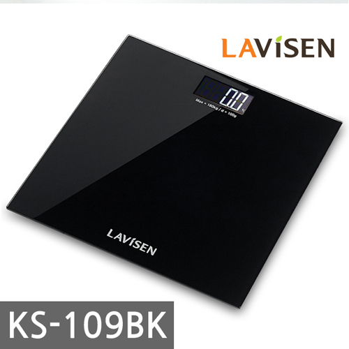 라비센(LAVISEN) 인버스백라이트 디지털 체중계 KS-109BK