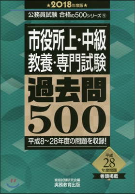 ’18 市役所上.中級敎養.專門試驗過去